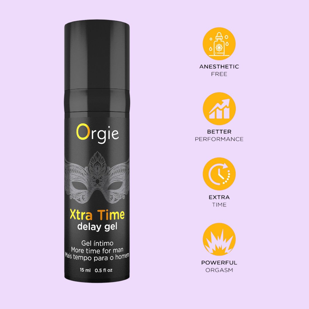 Orgie Xtra Time Delay Gel for Men, 15ml — Anaesthetic Free