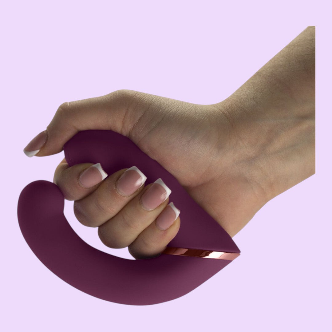 Rocks Off Gemini Dual Vibrator — Burgundy